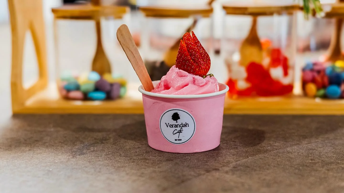 Strawberry ice cream