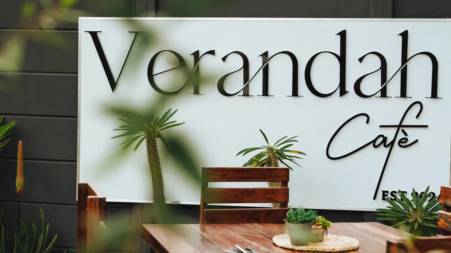 Verandah Café signature sign